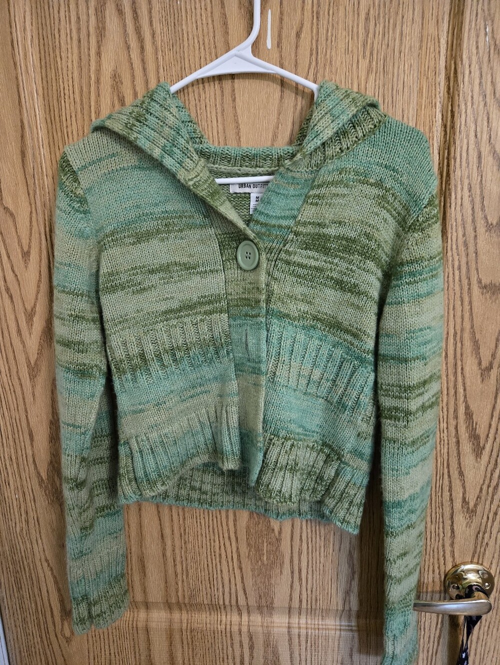 UO Green & Teal Sailor Collar Cardigan